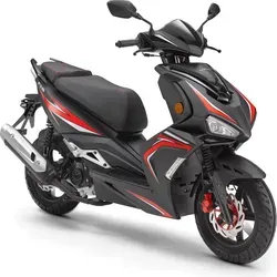 Motorroller LUXXON "F18", sportlich und elegant - Motorroller, 45 km/h, EURO5 Motor für sparsamen Verbrauch und sportliches Design. Perfekt für Stadtfahrten und kurze Strecken.