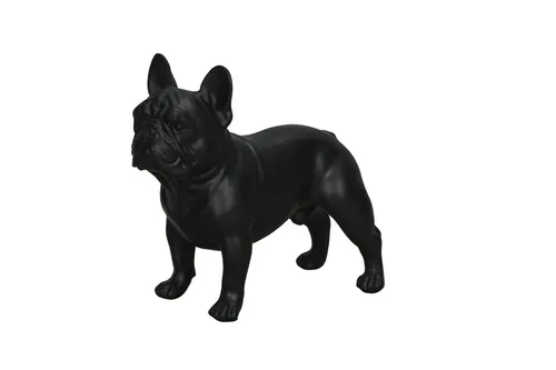 finehomegarden Dekofigur Französische Bulldogge schwarz-matt - Stilvolle Dekofigur einer Französischen Bulldogge aus hochwertigem Polyresin. Mit ihren Maßen von 24x12xH23 cm ist sie ein eleganter Blickfang für moderne Wohnräume und Büros. Ideal für Designliebhaber und Hundefreunde.