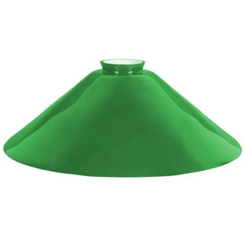 Schusterschirm Lampenglas Ersatzglas Ø 300mm Grün - Lampenschirm in Grün, Ø 300mm, handgefertigt und mundgeblasen - ideal als Ersatzglas für Tischleuchten mit E27 Fassung.