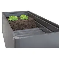 Biohort Zwischenboden für Hochbeet 1x1, Dunkelgrau - Pflanzenzubehör, reduziert Füllmaterial und schont den Rücken bei der Befüllung Ihres Biohort Metall Hochbeets. Einfach zu montieren und spart Zeit und Kosten.