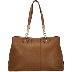 Liu Jo Ematite Shopper M 38 cm in Nut-Braun - Eleganter Shopper von Liu Jo aus robustem Kunstleder, ideal für den Alltag. Mit goldfarbenen Kettengliedern und abnehmbaren Tragriemen für vielseitige Tragemöglichkeiten.