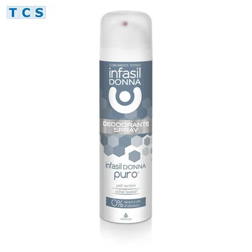 INFASIL DONNA Deodorant Spray Puro, Deo-Spray für Frauen 0% Aluminium, 150 ml