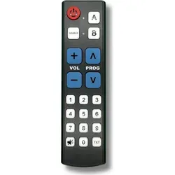 Senioren Fernbedienung für Toshiba CT-8567 – Große Tasten für einfache Bedienung - Benutzerfreundliche Senioren-Fernbedienung mit großen Tasten, ideal für Toshiba TVs. Keine komplizierten Codes erforderlich, sofort einsatzbereit nach Batteriewechsel.