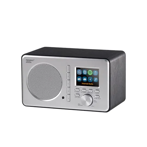 Ferguson Regent i200s Internetradio - Vielseitiges WLAN Radio mit Bluetooth, FM/DAB/DAB+ und Spotify. Kompakte Bauweise in Grau, ideal für jeden Raum.