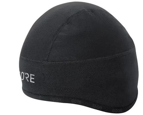 GOREWEAR C3 GORE® WINDSTOPPER® Helmet Kappe, Schwarz, Größe 60-64 - Winddichte und atmungsaktive Fahrrad-Mütze für ganzjährige Nutzung, ideal für Radfahrer. Leicht und warm, auch unter dem Helm tragbar, mit reflektierenden Elementen für mehr Sicherheit.