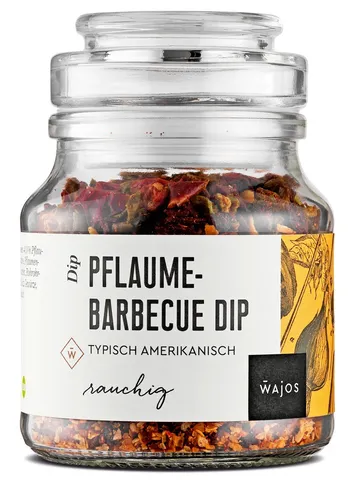Pflaume-Barbecue Dip 90g - typisch Amerikanisch Würzmischung - Wajos 90g im Glas