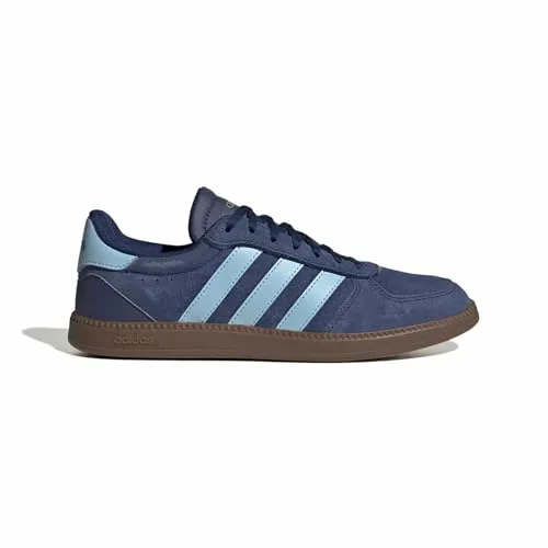 adidas Damen BREAKNET Sleek Shoes, Dark Blue/Clear Sky/GUM5, 39 1/3 EU