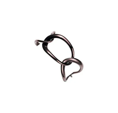 DKNY Armband Damen, aus Edelstahl, braun, Karabiner, 16,5cm lang