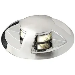 Mini LED G4 Boden Spot 3er-Erweiterungsset - Bodenspot Erweiterungsset für stimmungsvolle Beleuchtung, verchromter Kunststoff, leicht austauschbare G4 Leuchtmittel, inkl. Anschlusskabel, ideal für kreative Lichtgestaltung.