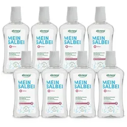 alkmene Mundspülung 8x Zahnfleischschützende Mundspülung ohne Alkohol 500 ml - Mundspülung, (8-tlg)