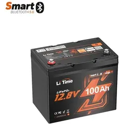 12V 100Ah Group 24 Wohnmobil Bluetooth LiFePO4 Batterie - Hochwertige Lithium-Batterie mit intelligentem BMS für maximale Sicherheit und Leistung. Ideal für Wohnmobile und Off-Grid-Systeme, bietet sie 200% Energie bei 25% weniger Platzbedarf.