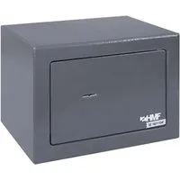 HMF Möbeltresor Safe klein mit Doppelbartschloss - Kompakter Möbeltresor für Wertgegenstände, ausgestattet mit sicherem Doppelbartschloss und ideal für Dokumente bis DIN A5. Perfekt für Zuhause oder im Büro.