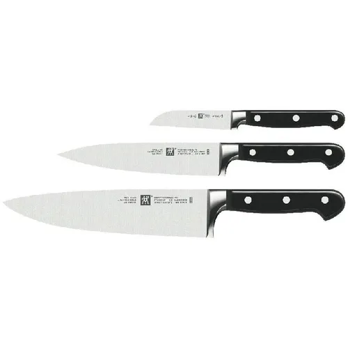Zwilling Messerset Professional-S 3-teilig - Küchenmessersets mit ergonomischem Griff und rostfreiem Spezialstahl für präzises Schneiden und optimale Handhabung.