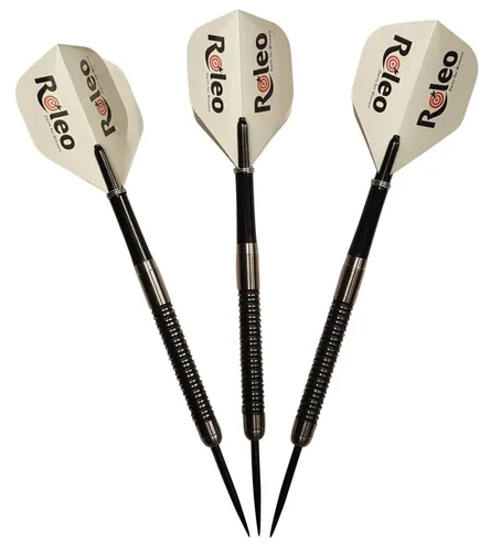 Roleo Profi Steeldartpfeile Professional - 90% Tungsten - 3er Set 18g - Pfeile für Steeldart mit 90% Tungsten, hohe Präzision und optimale Gewichtsverteilung für ein verbessertes Spielerlebnis.
