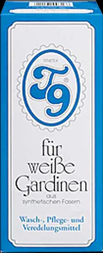 T 9 Gardinen Special Waschmittel für weiße Gardinen 200 g - Effektives Waschmittel für strahlend weiße Gardinen, im praktischen 200 g Pulverformat. Ideal für die Waschmaschine und sorgt für eine gründliche Reinigung.