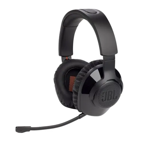 JBL Quantum 350 Over-Ear Gaming Headset – Wireless mit Boom Mic - Gaming-Headset für PlayStation 4 mit JBL QuantumSurround Sound für 360° Klang und abnehmbarem Mikrofon für klare Kommunikation im Spiel.