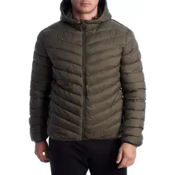 U.S. POLO ASSN. Herren-Winterjacke US40127008 - Grün - Größe 48 - Stilvolle wattierte Kapuzenjacke für Herren von U.S. Polo Assn. mit praktischem Reißverschluss und mehreren Taschen. Ideal für kalte Tage, vereint sie Komfort und elegantes Design.