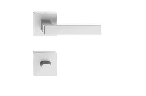 KLAMKA ERGO SREBRNY KWADRATOW SZYLD WC ITALIAN LINE UN 5907354083770