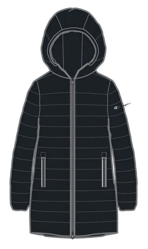Champion Steppmantel für Damen - Leichte gepolsterte Jacke mit Kapuze - Funktionsjacken - Ideal für die neue Saison, bietet diese wattierte Jacke mit Kapuze perfekten Schutz und praktischen Stauraum in den ReiĂźverschlusstaschen.