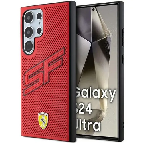 Ferrari Big SF Perforiert Hardcase FEHCS24LPINR für Samsung Galaxy S24 Ultra - Aufprallschutzhülle in stylischem Rot, bietet optimalen Schutz und verleiht Ihrem Smartphone einen sportlichen Look.