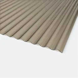 PLEXIGLAS® XT Resist Wellplatte 2,8mm Sinus 76/18 Braun C-Struktur