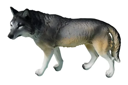 JVmoebel Tierfigur Elegante Wolf Statue aus wetterbeständigem Material für den Garten (Wolf Material: Kunststoff 42 x 60 x 16 cm Höhe), Made in Europa