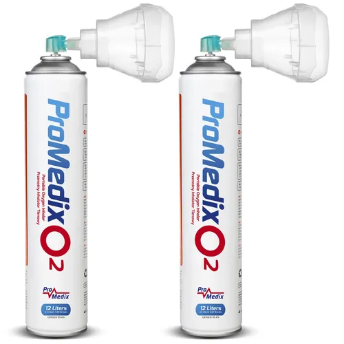 Tragbarer Sauerstoffinhalator PR-994 ProMedix - Zwei leistungsstarke Inhalationsgeräte mit 99,4% Sauerstoffgehalt, ideal für die persönliche Anwendung und einfach zu bedienen.