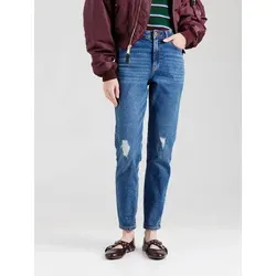 PIECES Damen Pckesia Mom Jeanshose - Modische Mom Jeanshose in Medium Blue Denim, ideal für lässige Outfits mit hohem Tragekomfort und praktischen Hosentaschen.