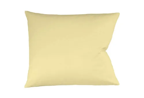 fleuresse Kissenbezüge Fleuresse Interlock-Jersey-Kissenbezug uni colours vanille 0215