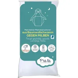 P'tit lit - Anti-Staubmilben-Baby-Matratzenschoner | Wasserdichter Matratzenschoner 60x120 cm - Frottee aus 100% Baumwolle - Saugfähig und leise - ®