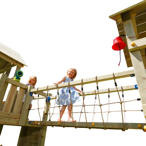 Spielturm Brücke Verbindungsbrücke für Kinderspielturm - Schaukeln, fördert die Kreativität und den Spielspaß im Freien für Kinder von 3-11 Jahren. Perfekt für aufregende Abenteuer im eigenen Garten.