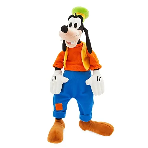 Disney Store Goofy Offizielles mittelgroßes Kuscheltier für Kinder, 50 cm, Kuscheltier mit gesticktem Flecken auf der Hose, inkl. Zylinderhut, geeignet ab 12 Monaten
