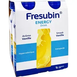 Fresubin ENERGY Drink Vanille| Trinknahrung hochkalorischer Energy Drink Vanille 4x200ml Trinkflasche