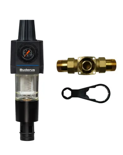 Buderus Logafix Filterkombination 3/4" Rückspülfeinf.+ Druckmin.+dr - Gewerbe, Industrie & Wissenschaft – Hochwertige Filterkombination für effiziente Wasseraufbereitung und Schutz Ihrer Anlagen.