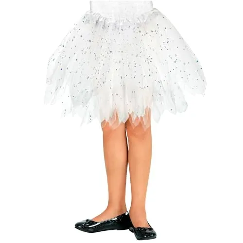 W WIDMANN MILANO Party Fashion - Tutu Glitzer, Länge Circa 30 cm, Petticoat, Unterrock, Tänzerin, Karneval