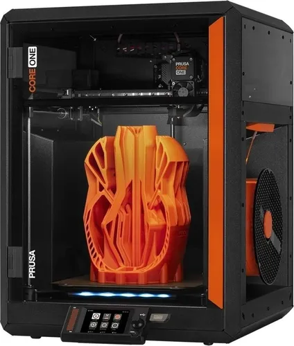 Prusa CORE One 3D-Drucker - FDM 3D-Drucker mit großem Bauraum (250x220x270mm) und Touchscreen. Ideal für vielseitige Materialien wie PLA und PETG. Aktiv beheizte Kammer für optimale Druckergebnisse.