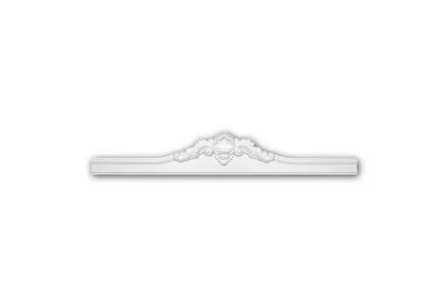 Pediment PROFHOME 154014 Türumrandung im Neo-Empire-Stil - Stuckleisten aus hochwertigem Polyurethan, leicht und robust, ideal für Innen- und Außenbereich, verleiht Ihrem Zuhause einen eleganten Touch.