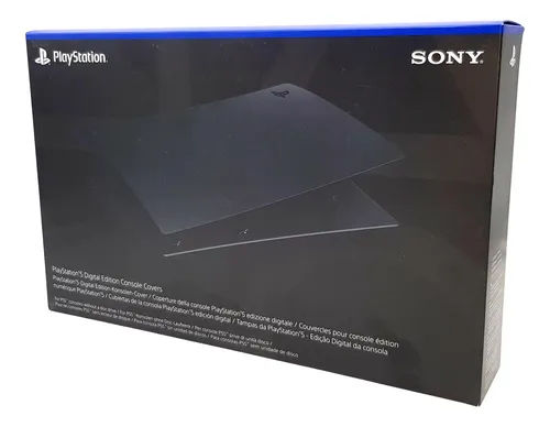 PS5 Cover Digital Midnight Black - Controller für PlayStation 5, einfach zu installieren und in hochwertiger PlayStation-Qualität. Verleihe deiner Konsole einen stylischen Look und kombiniere es mit dem passenden DualSense™ Wireless-Controller.