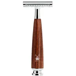 MÜHLE RYTMO Rasierhobel geschlossener Kamm Esche - Nassrasierer aus gedämpfter Esche mit korrosionsbeständigem Chrom für eine gründliche Rasur. Zeitloses Design und langlebige Materialien sorgen für ein luxuriöses Rasurerlebnis.