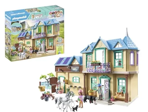 PLAYMOBIL Horses of Waterfall: Waterfall Ranch - Traumhafte Pferderanch mit Stall, Reitfiguren und liebevollen Tieren für spannende Abenteuer im Spiel!
