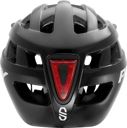 PUKY Helmet M | Kinder Fahrradhelm Schwarz 54-58cm - Fahrradhelm für Kinder mit optimalem Schutz, nur 260g leicht und 17 Lüftungslöchern für beste Belüftung. Inklusive abnehmbarem Licht-Modul für 360° Sichtbarkeit im Verkehr.