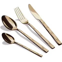 Berlinger Haus 24-teiliges Besteckset für 6 Personen in Champagner - Elegantes 24-teiliges Besteckset aus hochwertigem Edelstahl, ideal für Alltag und besondere Anlässe. In stilvoller Geschenkbox, perfekt zum Verschenken. Robuste Verarbeitung und einfache Handhabung.