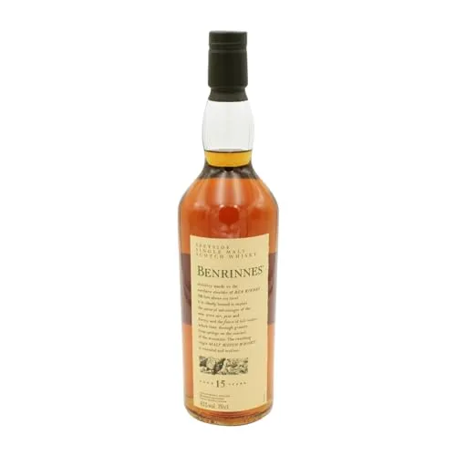 Benrinnes 15 Jahre Single Malt Scotch Whisky - Exklusiver Whisky aus der Flora & Fauna Kollektion, handgefertigt in Speyside mit vollmundigem Aroma und einzigartigem Geschmackserlebnis.
