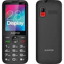 Aligator A930 GPS 4G Senior Schwarz mit Ladeständer - Praktisches 2,8" Senioren-Handy mit SOS-Taste, dual SIM und Bluetooth. Ideal für Sicherheit und einfache Nutzung im Alltag. Inkl. Ladeständer für bequeme Handhabung.
