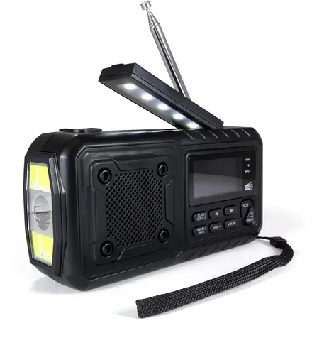 Origin Outdoors Kurbelradio Multi DAB+ mit Powerbank - Vielseitiges Radio für Camping und Outdoor, empfängt FM und DAB+, bietet Powerbank-Funktion und SOS-Alarm. Ideal für Notfälle und unterwegs!