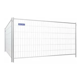 Schake Mobilzaun "Profi" - Torelement 1,20 m x 1,20 m - Robuster Mobilzaun, feuerverzinkt mit umlaufendem Rohrrahmen. Ideal für Baustellen und Veranstaltungen, bietet Sicherheit und Flexibilität.