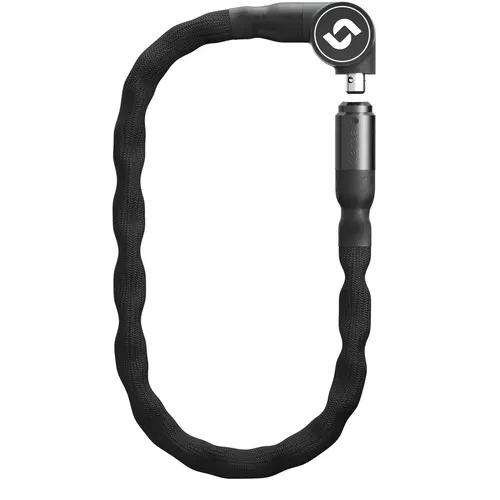 Serea Kettenschloss Bold Digital NFC 100cm - Schwarz, Schlüssellos - Innovatives Kettenschloss mit 8 mm starken Stahlgliedern und NFC-Steuerung. Robuste Bauweise, ideal für Radsport. Schutzschlauch und App-Management inklusive.