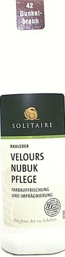 Velours Nubuk Wildleder Pflege Solitaire DUNKELBRAUN Stic 75 ml 9,57€/100ml