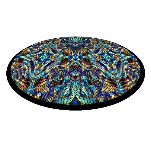 Arco Design UFO Sitzkissen Dekoratives Stuhlkissen aus wasserfestem Codura-Gewebe Ø 35 cm Rund Sitzauflage (Barcelona)