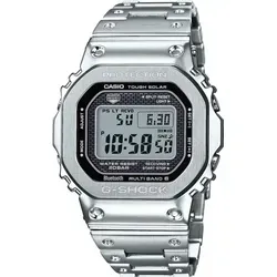 G-SHOCK GMW-B5000D-1 | Silberne Digitaluhr von CASIO - Digitaluhr aus massivem Edelstahl mit Bluetooth®-Technologie und Solarbetrieb. Absolut robust und stylish – perfekt für modebewusste Abenteurer!